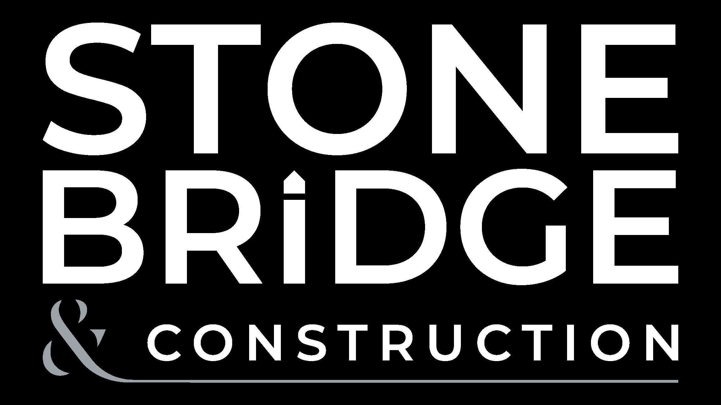 Logo of Ton Ridge Construction in bold white text on black background.